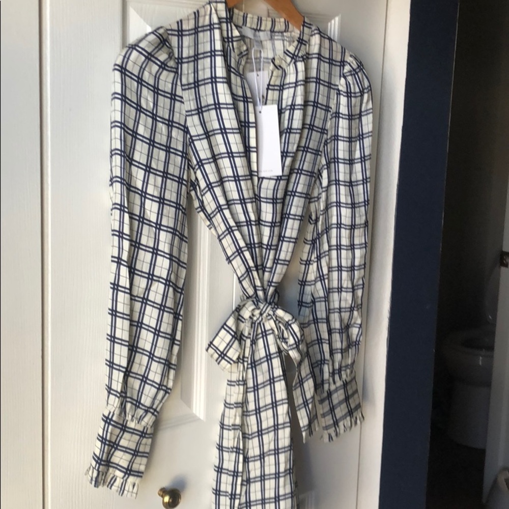 Joie silk mini shirt dress